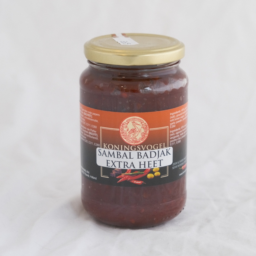 Koningsvogel  Sambal Badjak Extra Heet  375g